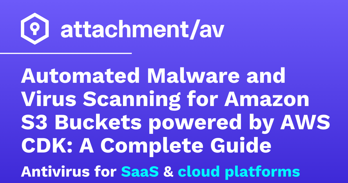 Automated Malware and Virus Scanning for Amazon S3 Buckets powered by ...
