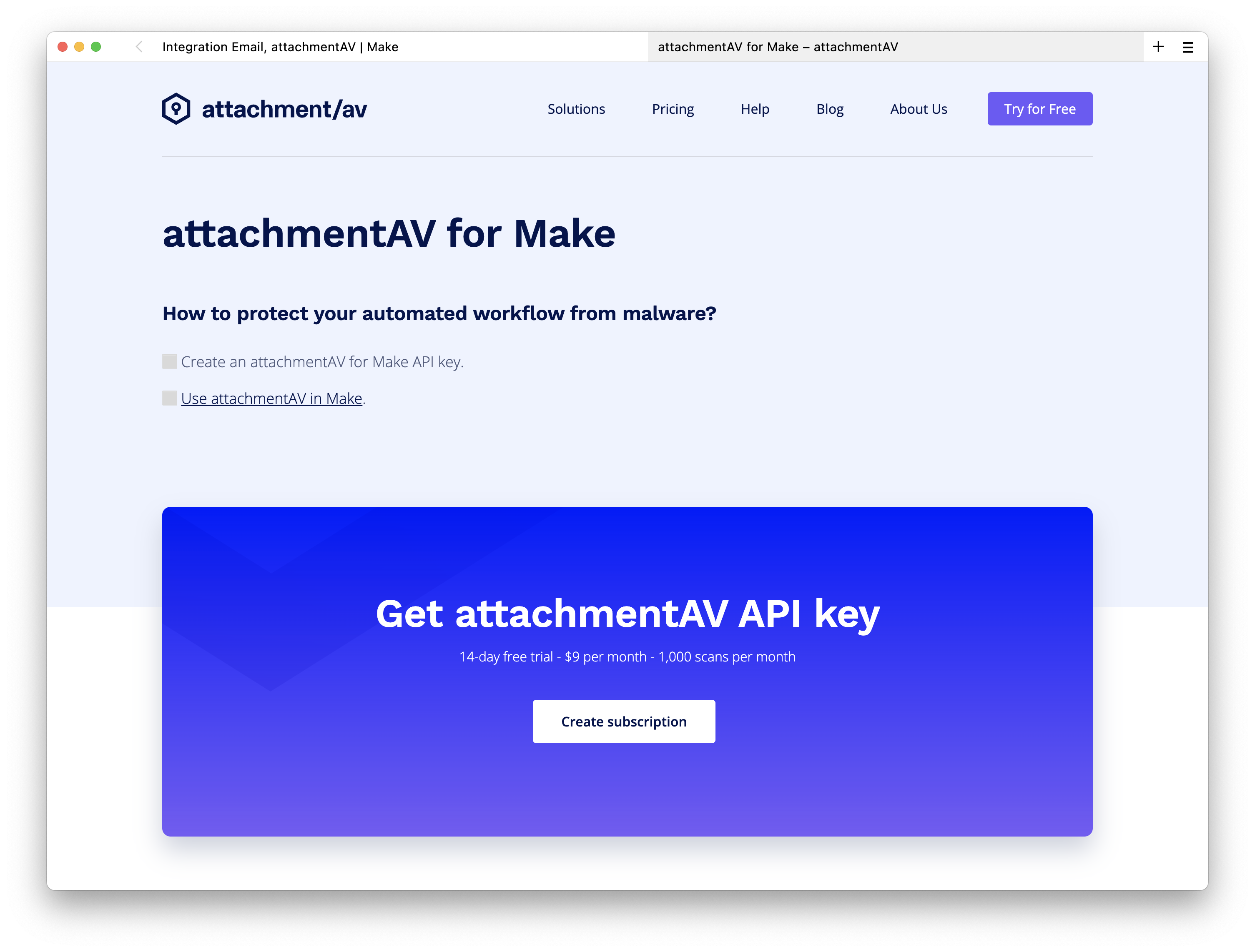 Creating a scenario to upload email attachments to Dropbox after a virus and malware scan - Step 10