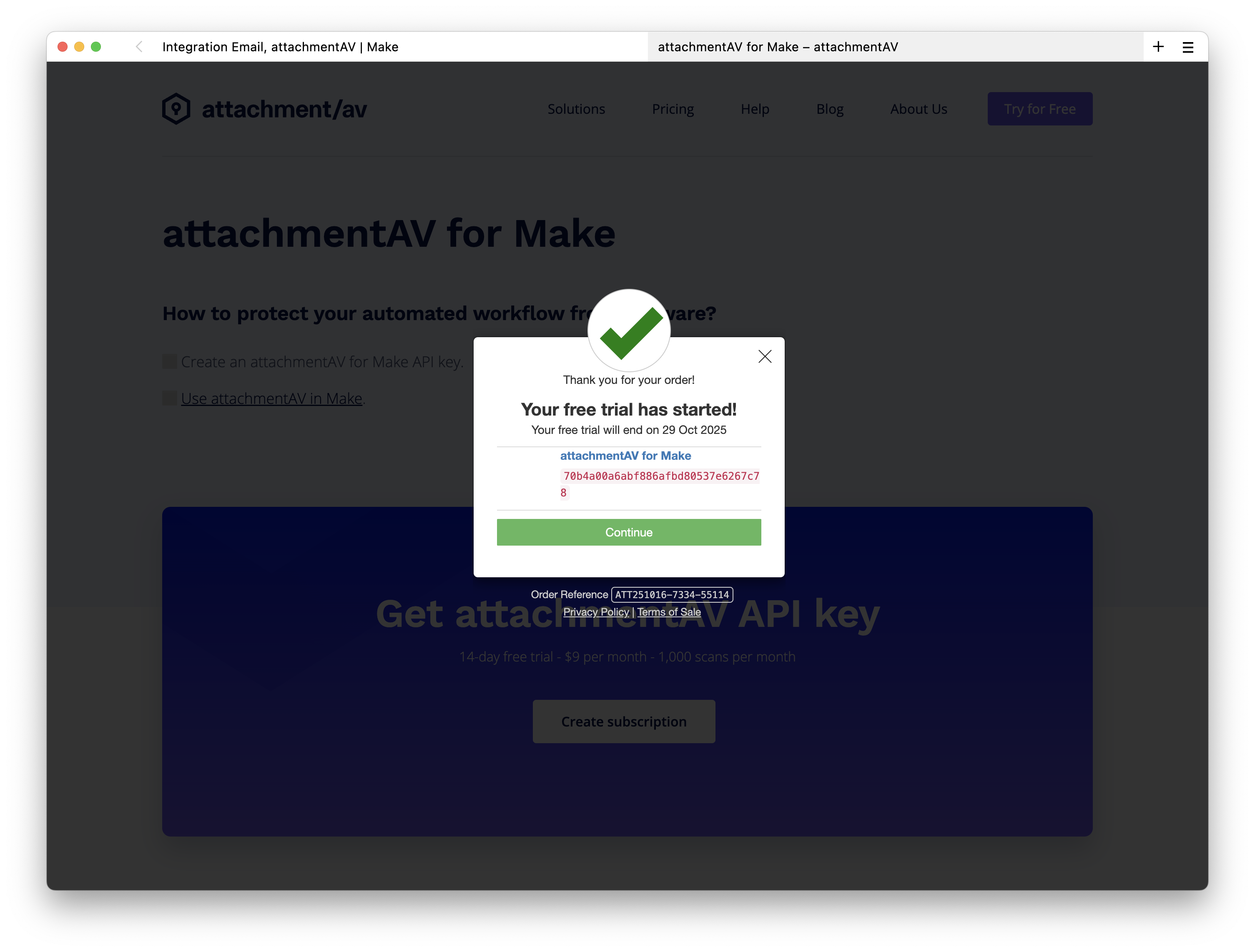 Creating a scenario to upload email attachments to Dropbox after a virus and malware scan - Step 12