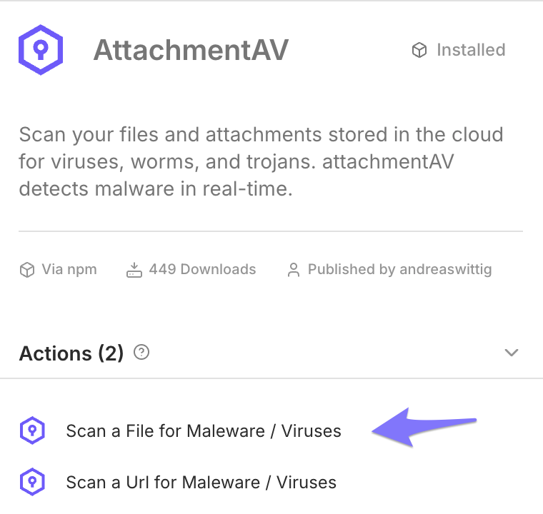 Use attachmentAV: step 3