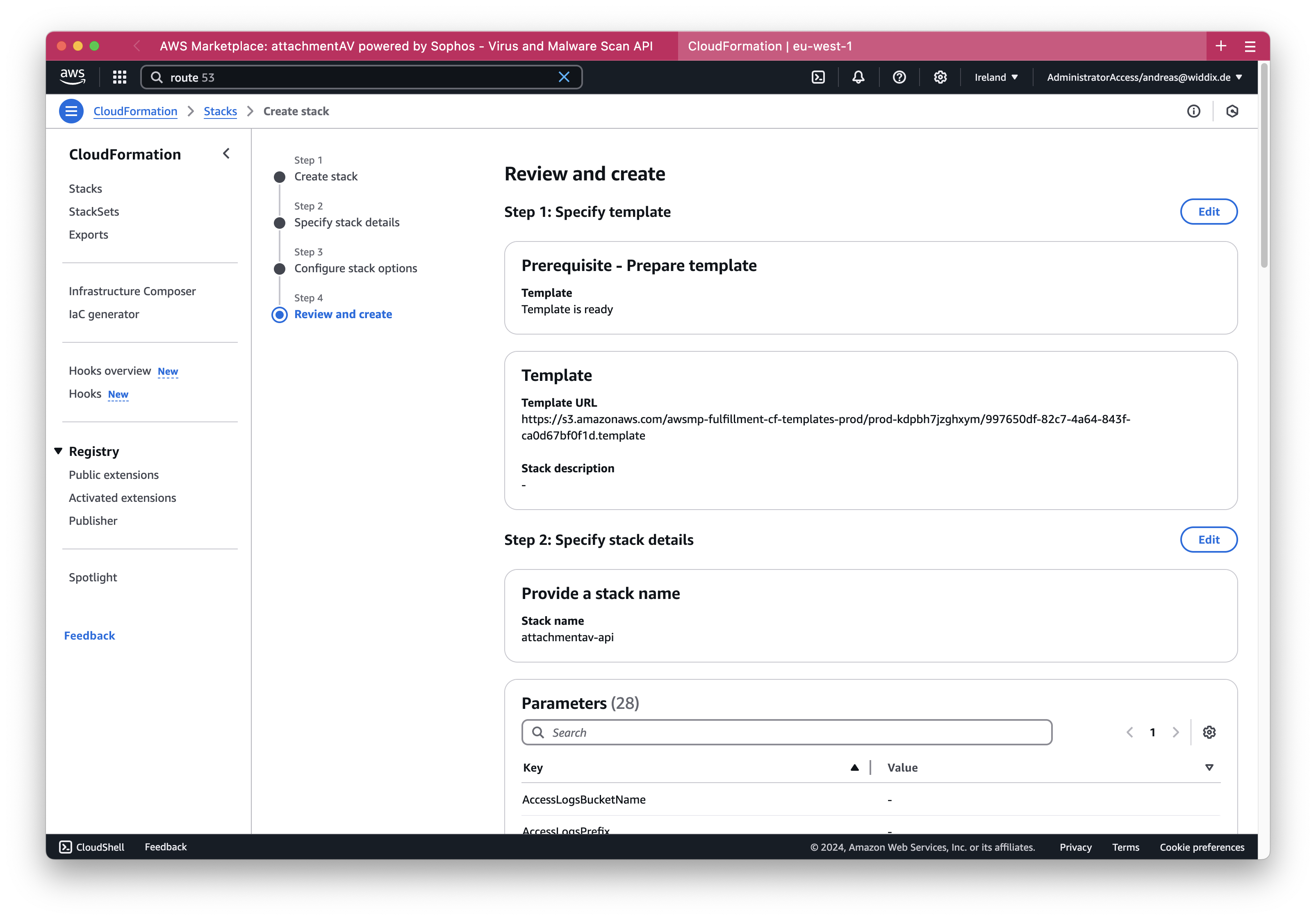 Setting up attachmentAV Virus and Malware Scan API (Self-hosted on AWS): Step 10