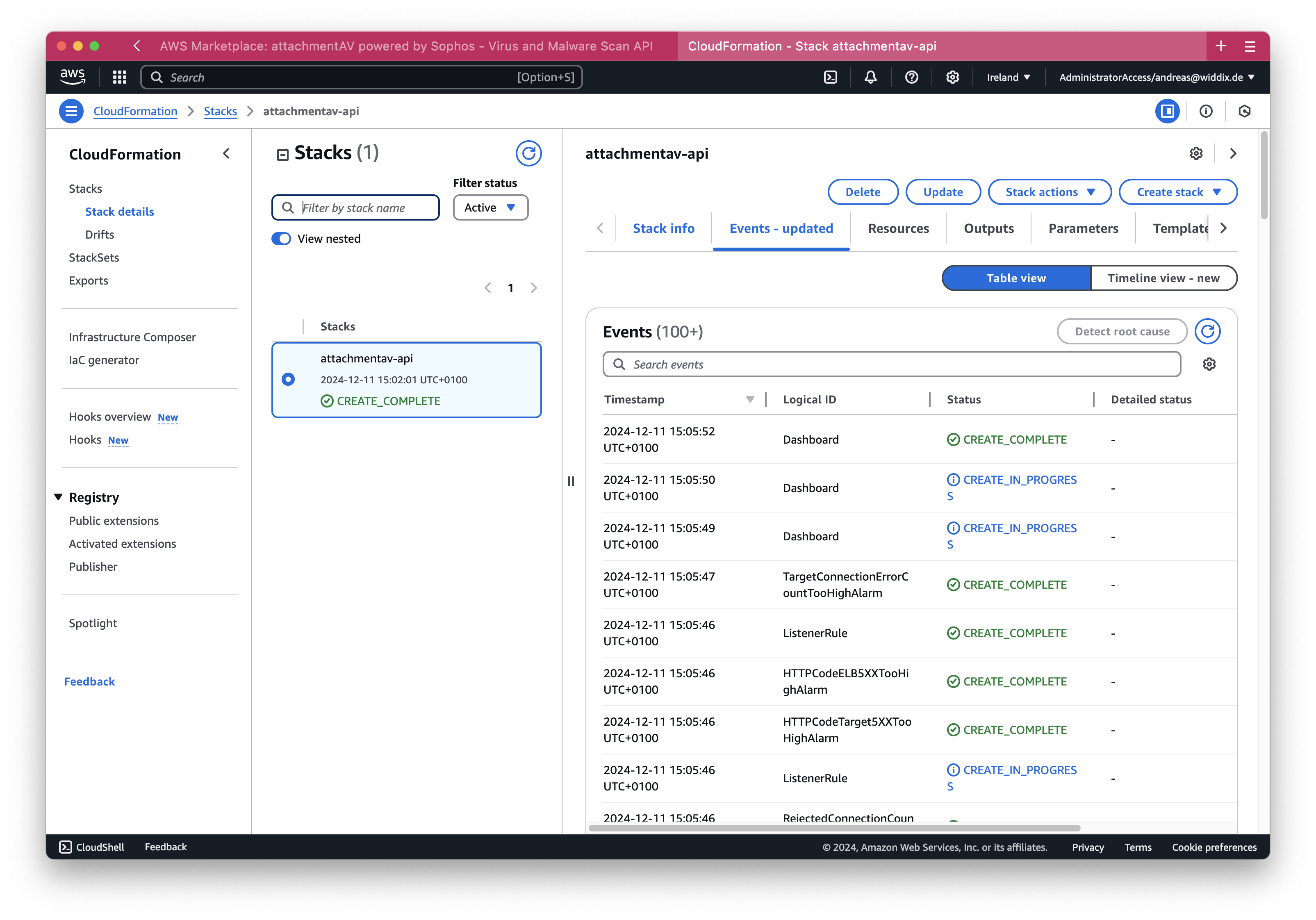 Setting up attachmentAV Virus and Malware Scan API (Self-hosted on AWS): Step 11