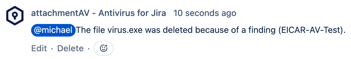 Infected Jira attachment